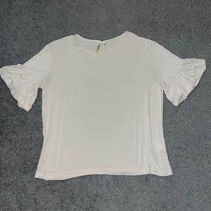 3/$30 Cream short sleeve top